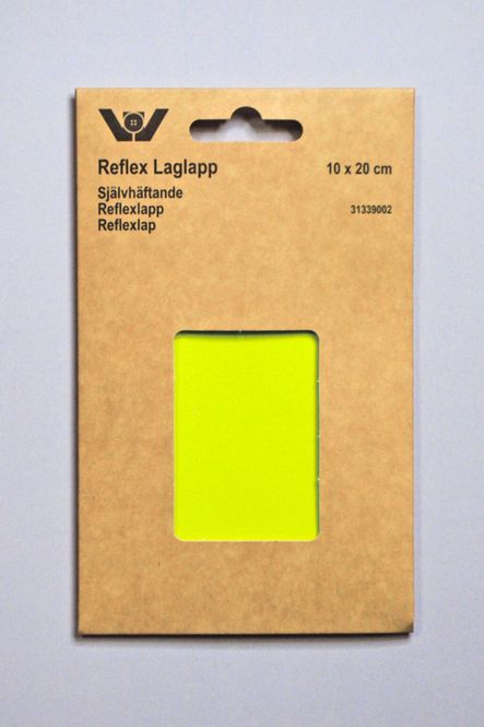 Hovedbilde Rep.lapp, refleks - 0023 Gul (10x20 cm)