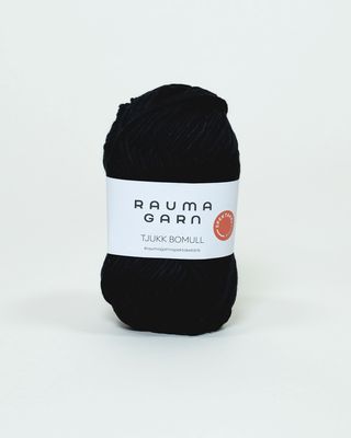 Tjukk Bomull - 297 Svart
