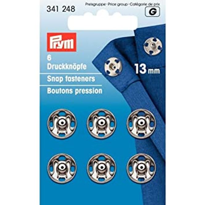 Hovedbilde PRYM Trykknapper 13mm, 6stk