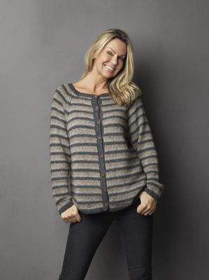 3805 - Jakke med striper