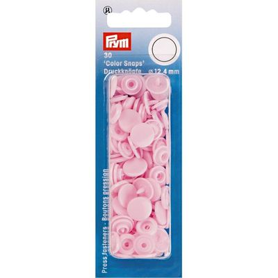 PRYM - Trykknapper plast, 393318 rosa