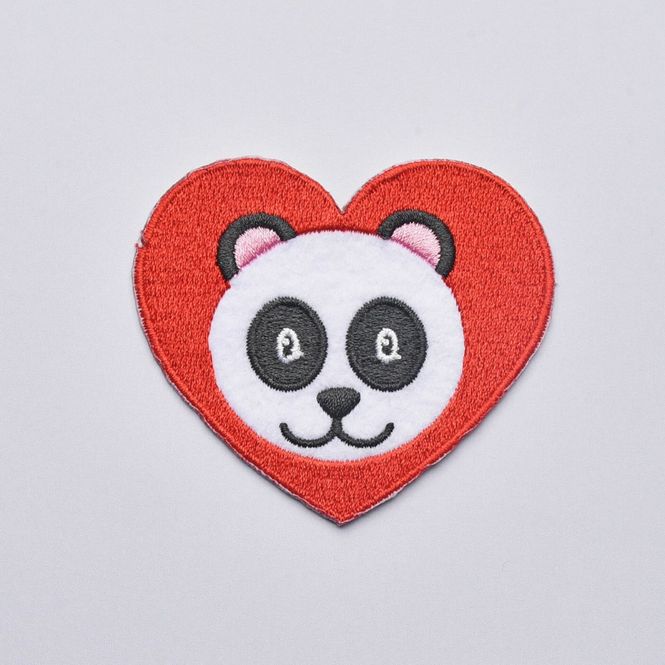 Hovedbilde Motiv - Panda i hjerte (6,8 x 6,1 cm)