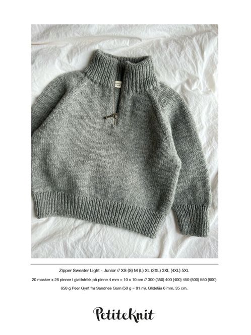 Hovedbilde 190 - Zipper Sweater Light Junior