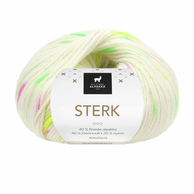 Hovedbilde Sterk - 925 Hvit/neon print
