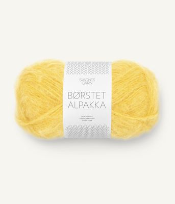 Børstet Alpakka - 2016 Solgul