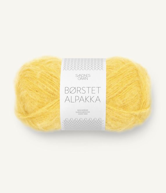 Hovedbilde Børstet Alpakka - 2016 Solgul